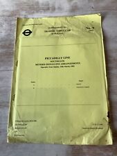 London Underground Tube Train Railway Supplement Piccadilly Line Plan Map