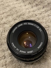 Canon FD 50mm f/1.8 S.C. – Excellent Condition – Front & Rear Caps Included