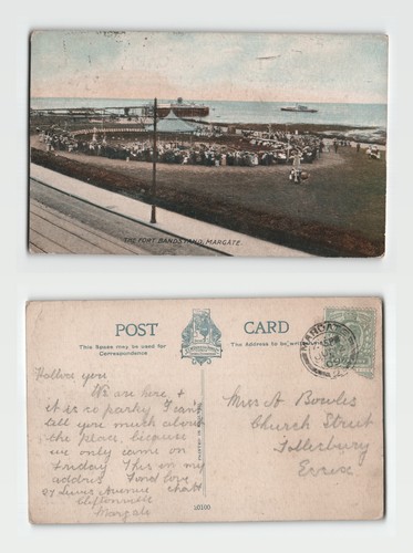 Postcard the fort bandstand - -,