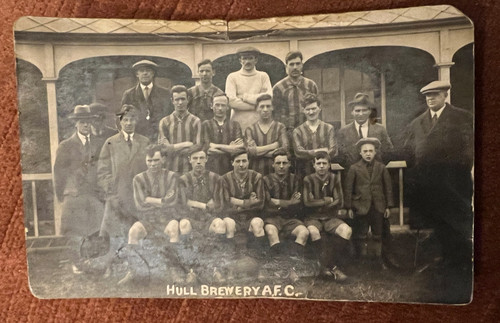 Antique postcard hull brewery - antique,