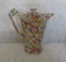 Vintage James Kent Fenton Du Barry Chintz Coffee Pot For Display Or Props.