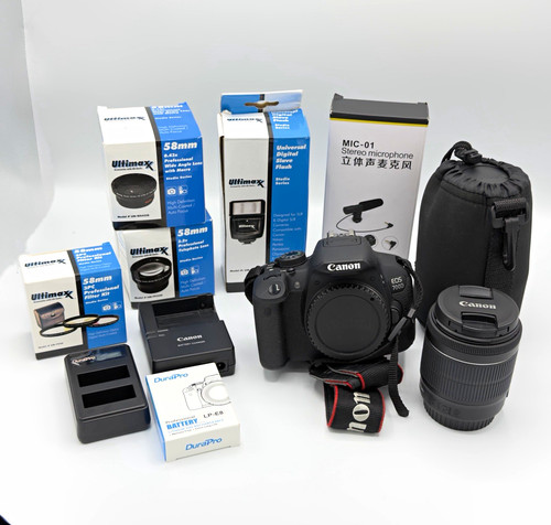 Canon eos 700d - dslr, black