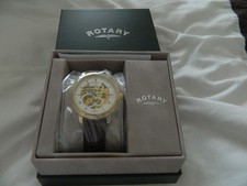 Men's Rotary skeleton watch