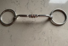 Comfort Barrel Snaffle With Copper Roller Inserts Loose Ring Snaffle 6 Inch