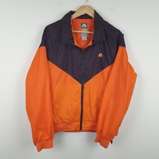 Nike ACG Thermal Layer 2 Jacket Men's Medium Orange Black Bomber Full Zip