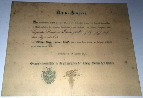 German 1870 iron cross - 1870/71,