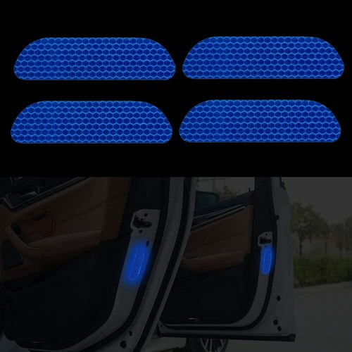 Blue reflective strip car - 4x,