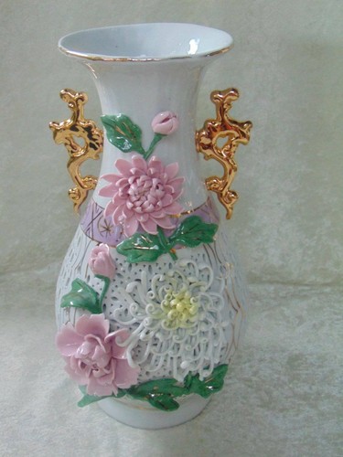 Vintage majolica style asian - majolica,