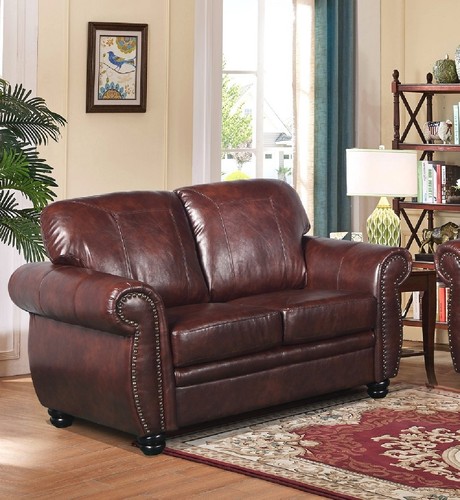Brown leather traditional - leather, 2