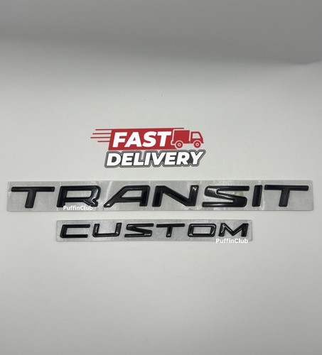 Transit custom black - custom, badge
