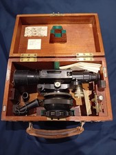 Hall Bros Theodolite, Enamelled and Cased 1950s