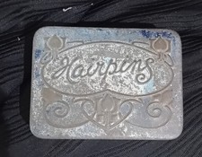 Art Deco Hairpin Tin. Vintage