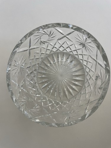 Vintage cut glass fruit bowl - cut,