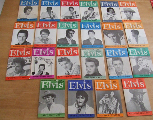Elvis monthly magazines - elvis,