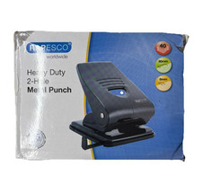 Rapesco Heavy Duty 2 Hole Punch - 40 Sheets - Black - New/Boxed