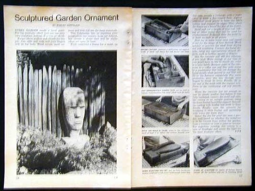 Cement sculpture garden - sculpture,