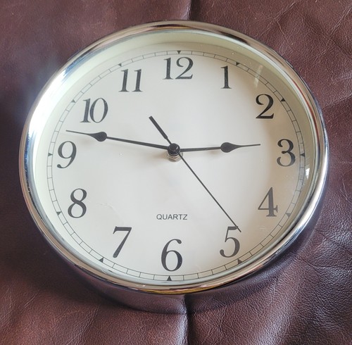 Kitchen wall clock - , chrome