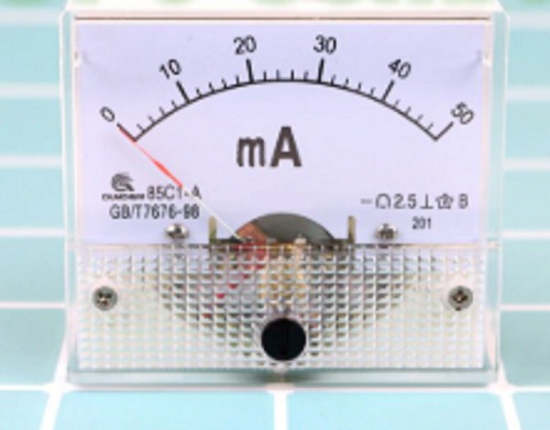 50ma ammeter analog - dc,