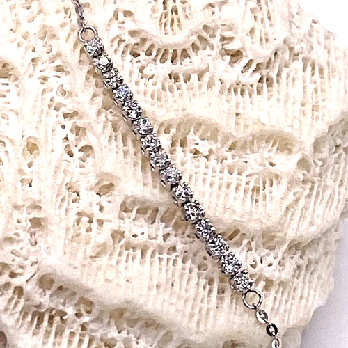 Gold diamond bracelet - bracelet, 18k
