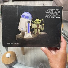 Gentle Giant Star Wars Animated Yoda R2-D2 Maquette Statue Sdcc Comic Con Sealed