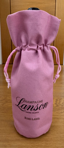 Lanson pink champagne bottle - pink,