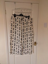 Ladies Patterned Crop Trousers Size 22 BNWT Matalan