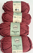 Rust red macrame yarn 4 x 150g