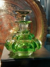 Antique Glass Perfume Green