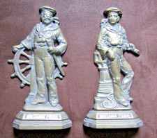 Antique Britain's Pride Sailors Door Stops, Fireside Companion, 28.5 cm.