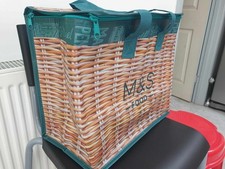 M&S Shopping Bag MEDIUM AntiBac Insulated Food Chill Cool Tote Shopper picnic
