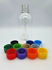 Clear 330ml PET Bottles Cordial Home Brew With Choice of Cap Colour 20-100 Pack
