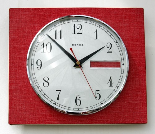 Vintage 27cm beroz wall clock - vintage,