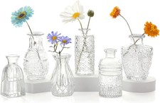 6Pcs Small Clear Glass Bud