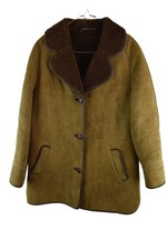 Richard Draper Mens Real Sheepskin Shearling Brown jacket Size 42'