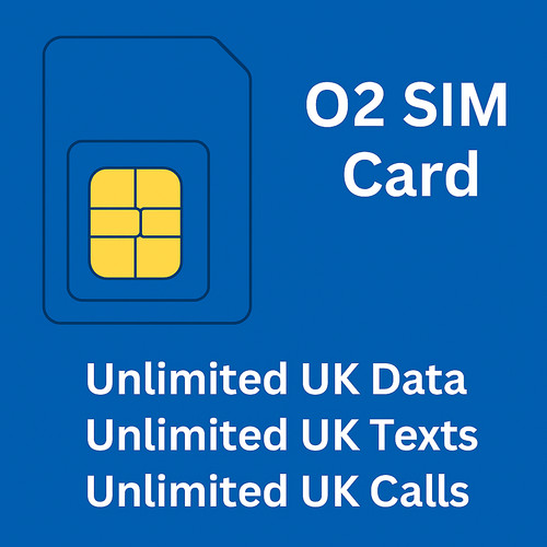Sim card with unlimited - o2,
