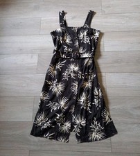 Peacocks Black Leaf Print