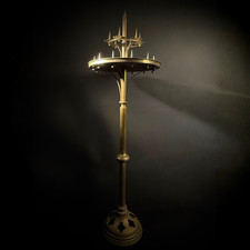 Antique Brass Gothic Floor