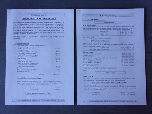 Vulcan engineering specs - vulcan,