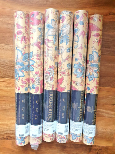 Sanderson floral wallpaper x - 6,