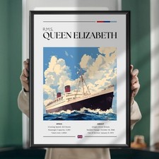 RMS Queen Elizabeth Poster