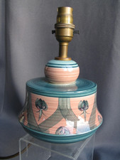 Jersey studio pottery Table lamp c 1970s
