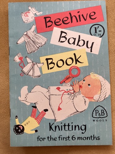 Vintage beehive baby book - vintage,