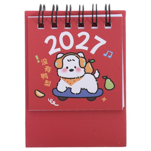Cute animal mini desk calendar - cute,