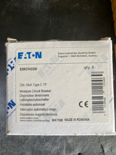 Eaton mcb amp type 20a - eaton, c