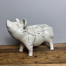Ceramic Butchers Pig Ornament