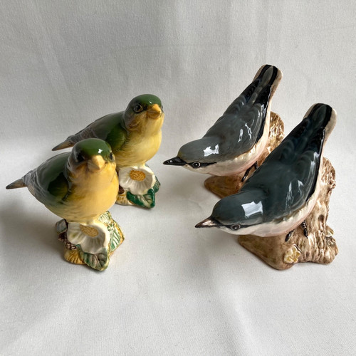 Beswick nuthatch greenfinch - nuthatch, &