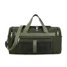 Green Mens Large Sports & Gym Holdall Bag - SPORTS TRAVEL WORK EQUIPMENT DUFFLE