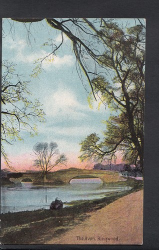 Hampshire postcard the avon - postcard,