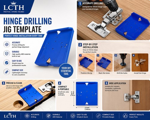 40mm hinge jig drill - 35/40mm,