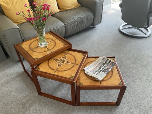 Retro nest tiled tables - 3,